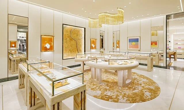 The new boutique offers a wide collection across jewelry, watches, accessories and luxury leather goods